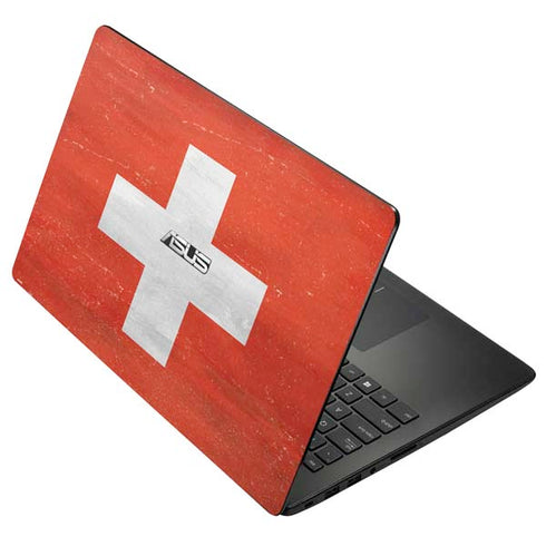 Switzerland Flag Distressed Asus X502CA 15.6 Skin